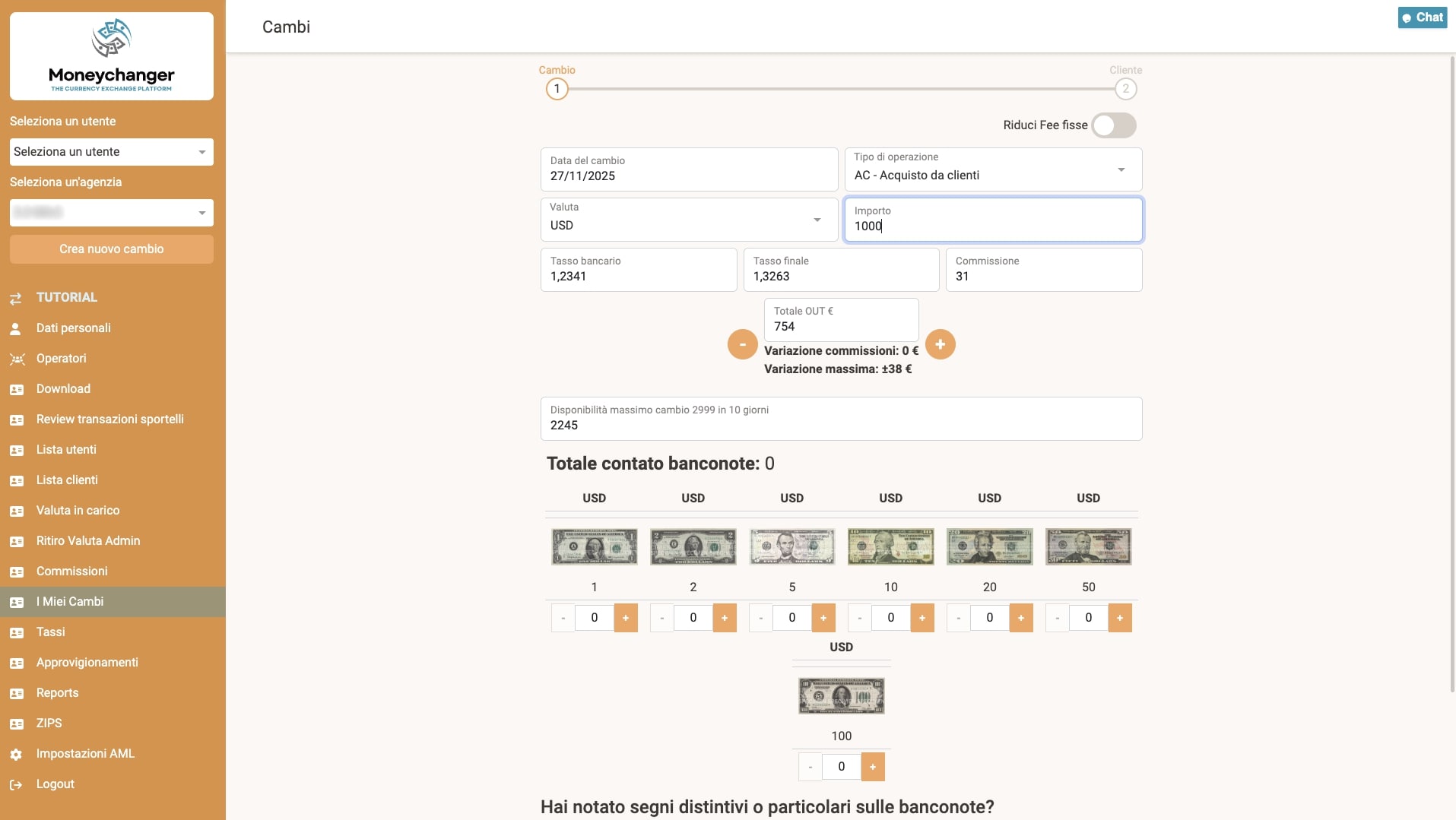 Controllo Totale degli Sportelli